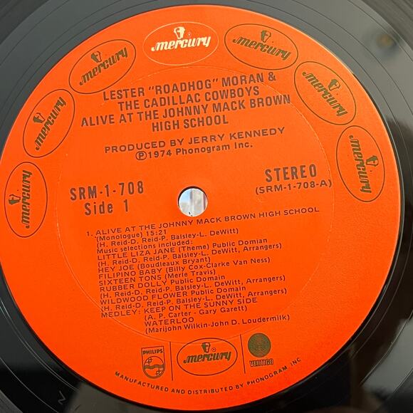 Statler Brothers Alive At The Johnny Mack Brown High School LP 1974 Mercury 1708 - Picture 4 of 10